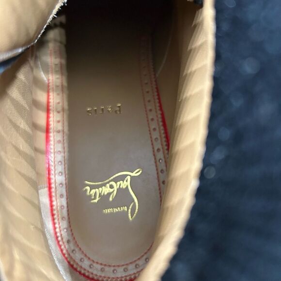Men's Christian Louboutin Trapman leather boots size 43.5 made in Italy - Picture 8 of 10